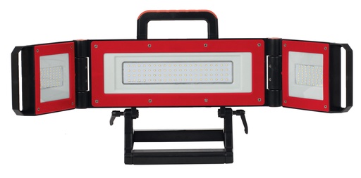 [GRX0232282] Projecteur portable LED 80W multi-positions rouge - 5m de câble H07RNF 3G1,5
