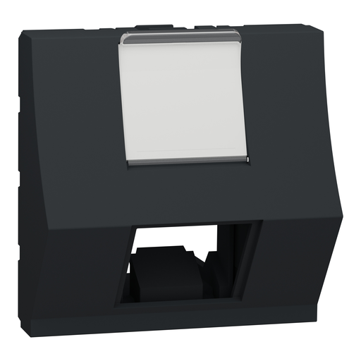 [SCHNU940754] Unica - prise pour 1 RJ45 S-One incliné - 2 mod - Anthracite - méca seul