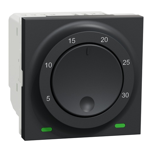 [SCHNU350154] Unica - thermostat chauffage / climatisation - 8A - Anthracite - méca seul