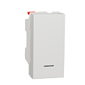 [SCHNU310618N] Unica - poussoir lumineux (localisation) - 10A - 1 mod - Blanc - méca seul