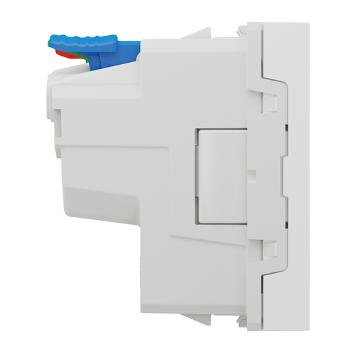 [SCHNU305218] Unica - prise 2P+T - FR - 90° - affleurant - raccord rapide - Blanc - méca seul