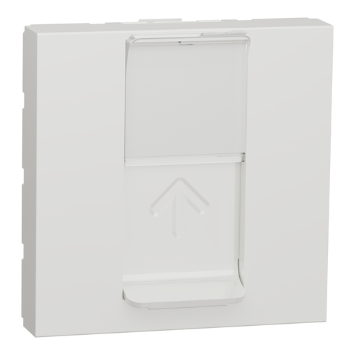 [SCHNU344918] Unica - prise RJ45 simple - cat 6A blindé STP FTP - 2 mod - Blanc - méca seul