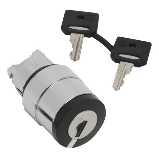 [SCHZB4BG612] Harmony XB4 - tête bouton tournant à clé 421E - Ø22 - 2 pos à rap. - retr G