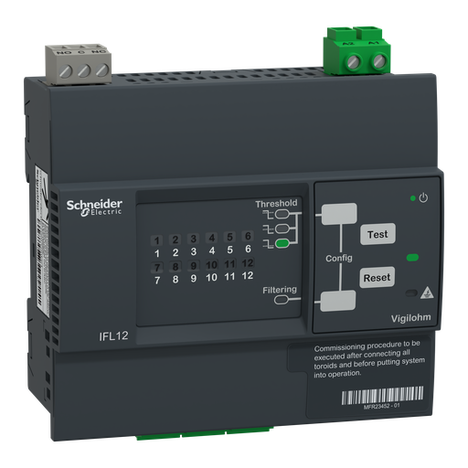 [SCHIMDIFL12] Vigilohm - localisateur automatique d'isolement - 12 voies - 110-440VCA/CC
