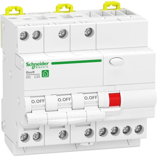[SCHR9PDCS20] Resi9 - disjoncteur différentiel - 3P+N - 20A - 30mA - courbe C - type Asi