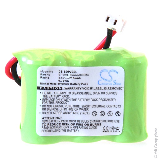 [ENIAMH9078] Unité(s) Batterie collier pour chien 3.6V 210mAh