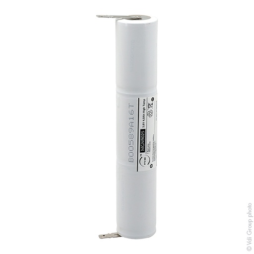 [ENIMGN9025] Unité(s) Batterie eclairage secours 3xD ST4 Faston 6.3mm 3.6V 4Ah