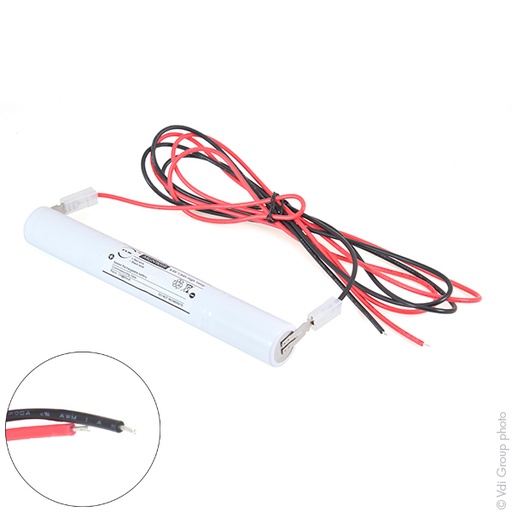 [ENIMGN9056] Batterie(s) Batterie eclairage secours 4xSC ST4 + fils 4.8V 1.6Ah