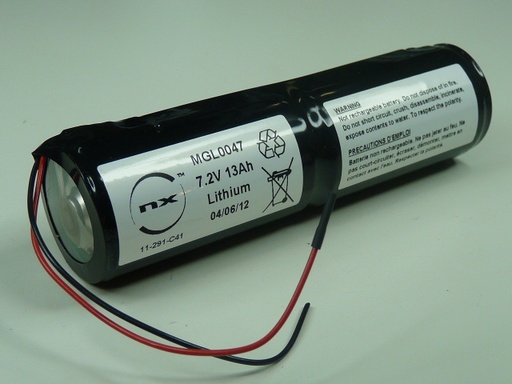[ENIMGL0047] Pack(s) Batterie lithium 2x D LSH20 2S1P ST4 7.2V 13Ah F100