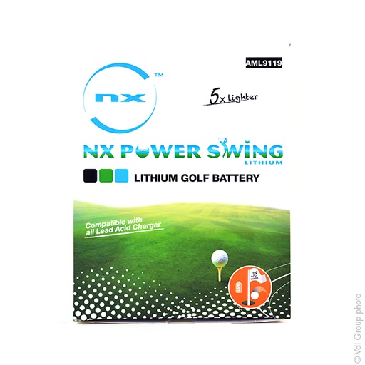 [ENIAML9119] Batterie(s) Batterie Lithium Fer Phosphate Golf NX Power Swing UN38.3 12V 22Ah