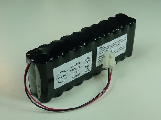 [ENIMGN0609] Pack(s) Batterie Nicd 20x AA NX 20S1P ST2 24V 700mAh FC