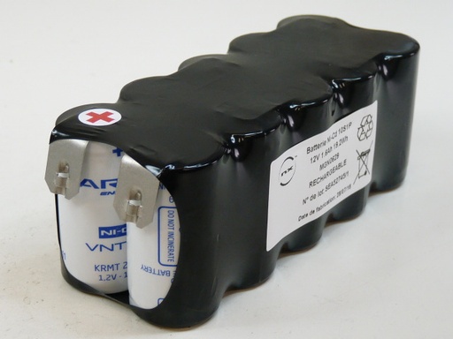 [ENIMGN0629] Pack(s) Batterie Nicd 10x SC VNT 10S1P ST2 12V 1.6Ah Cosse