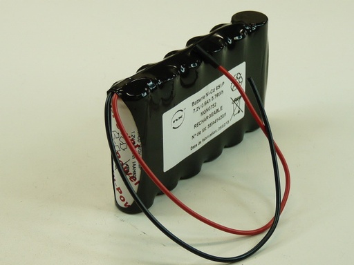 [ENIMGN0752] Pack(s) Batterie Nicd 6x AA HT 6S1P ST1 7.2V 800mAh F150