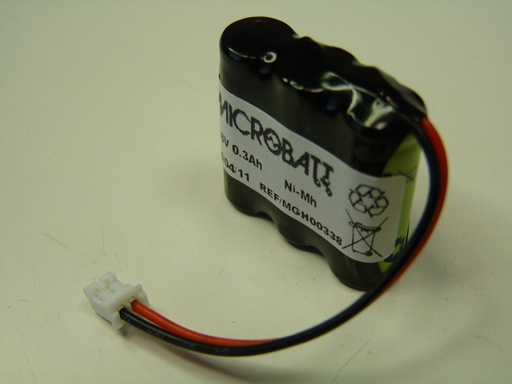 [ENIMGH00338] Pack(s) Batterie Nimh 3x 2/3AAA 3S1P ST1 3.6V 300mAh JST
