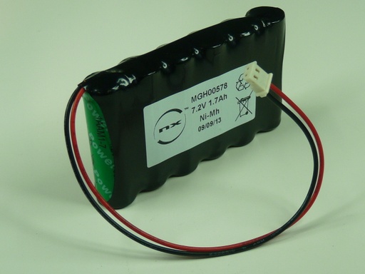 [ENIMGH00578] Pack(s) Batterie Nimh 6x AA 6S1P ST1 7.2V 2Ah Molex