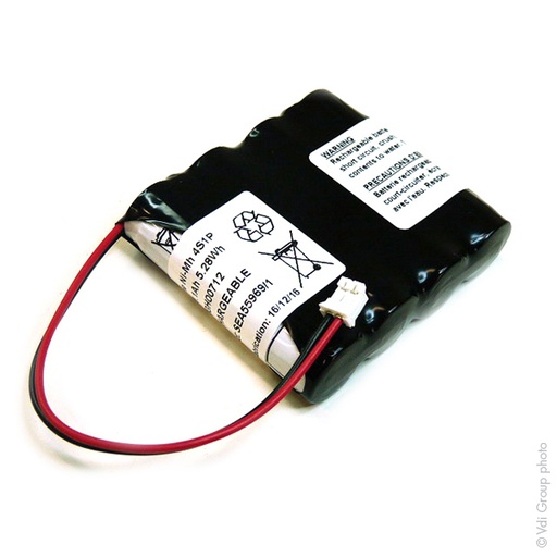 [ENIMGH00712] Pack(s) Batterie Nimh 4x AA HT 4S1P ST1 F100 4.8V 1.1Ah JST