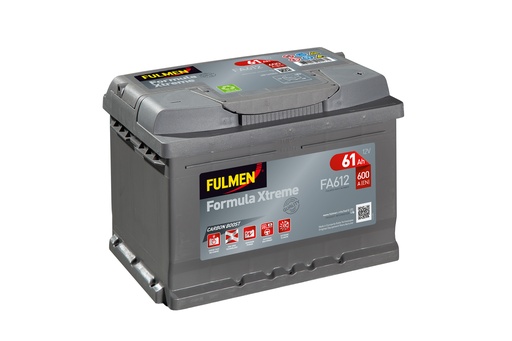 [ENIBPA7084] Batterie(s) Batterie voiture FULMEN Formula Xtreme FA612 12V 60Ah 600A