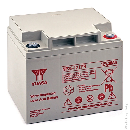 [ENIAMP92117] Batterie(s) Batterie plomb AGM YUASA NP38-12IFR 12V 38Ah M5-F