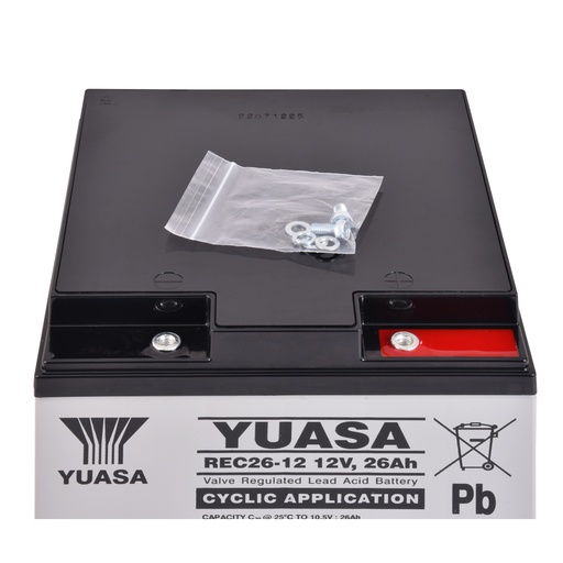 [ENIAMP92148] Batterie(s) Batterie plomb AGM YUASA REC26-12 12V 26Ah M5-F