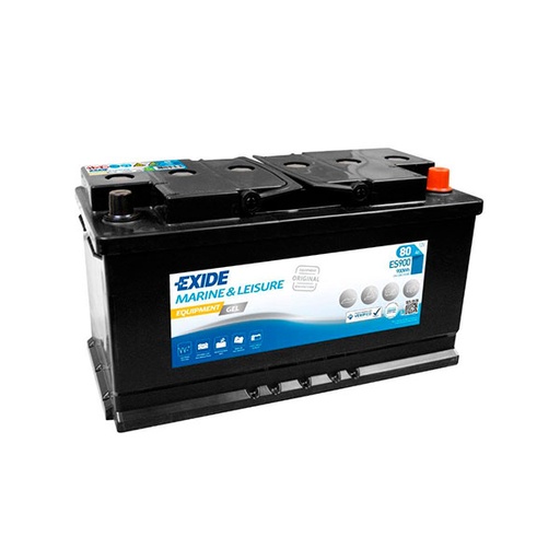 [ENIBPA7081] Batterie(s) Batterie plomb etanche gel EXIDE Equipment GEL ES900 (900Wh) 12V 80A