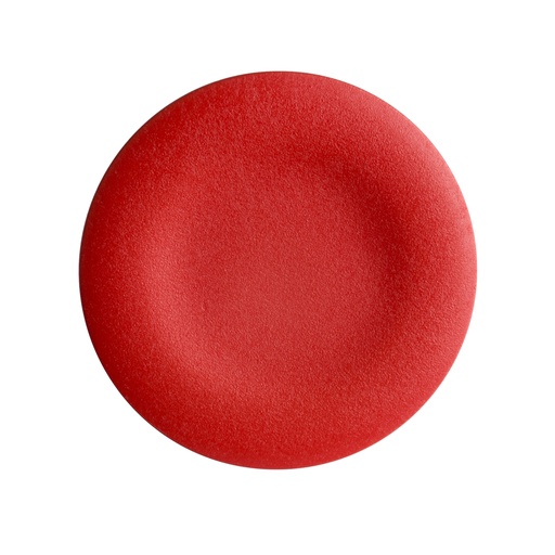 [SCHZBA4] Harmony cabochon lisse - rouge pour poussoir rond Ø22