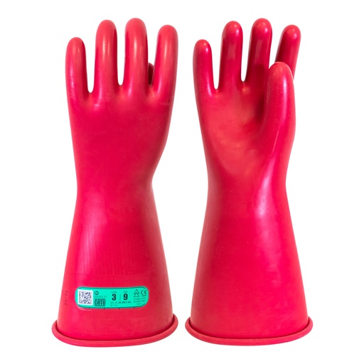 [CATCG-3-09-NR] gants isolants cei classe 3 taille 9 rouge