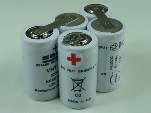 [ENIMXN0023] Batterie(s) Batterie eclairage secours 6V 1.6Ah COSSE