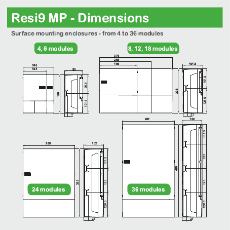 [SCHMIP11106] Pragma - mini coffret en saillie - 1x6 mod. - portillon opaq blanc - born. Terre