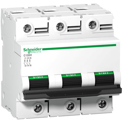 [SCHA9N18469] Acti9 C120H Disjoncteur Modulaire 3P 100 A, courbe C, 15 kA