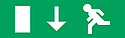 [LUM10401] Pictogramme - Compatible boitier AA - Flèche vers le bas