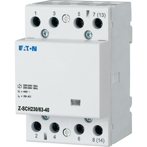 [EAT248856] Contacteur modulaire, 230VAC/50Hz, 4 s, 63A, 3PE