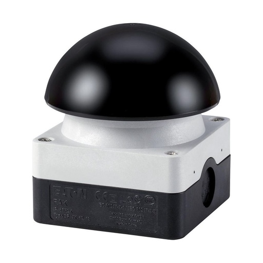 [EAT229749] Coupure pompiers, 1F+1O, bouton ' coup de poing ' noir, montage en saillie