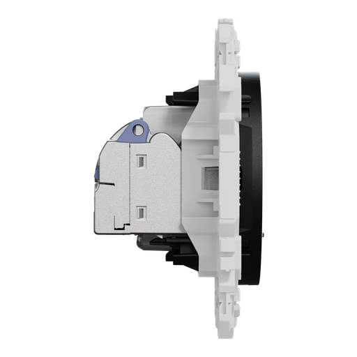 [SCHS940141] Odace - prise mixte RJ45 Cat.6 STP + TV - noir onyx