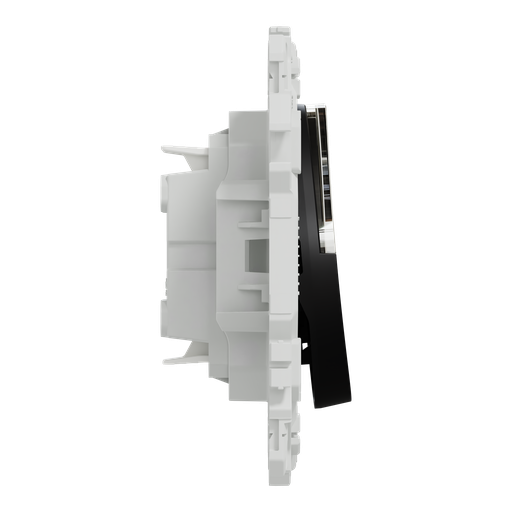 [SCHS940246] Odace - bouton-poussoir porte-étiquette - symbole carillon - noir onyx
