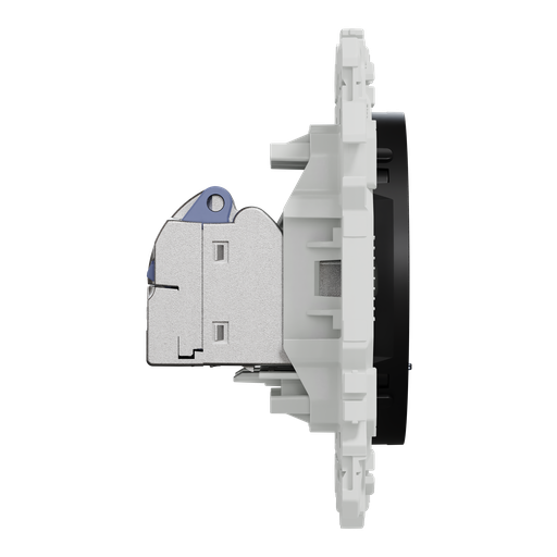 [SCHS940486] Odace - prise double RJ45 - Cat6 STP grade 2TV min à grade 3TV - noir onyx
