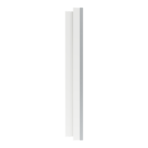 [SCHS910702] Odace Métal - plaque de finition 1 poste - effet Titane support blanc