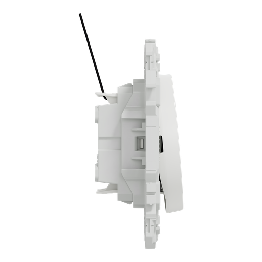 [SCHS920273] Odace - double va-et-vient ou poussoir lumineux LED 0,15mA - 10AX - blanc craie