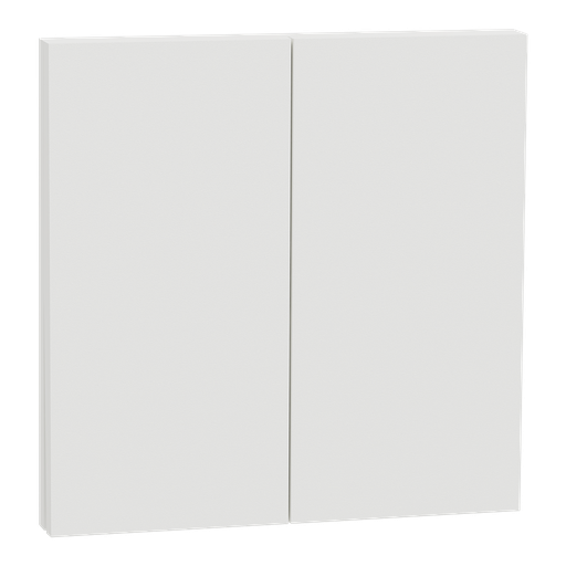 [SCHS929222] Odace Intégral - enjoliveur et plaque - pour VV ou poussoir double - Blanc craie