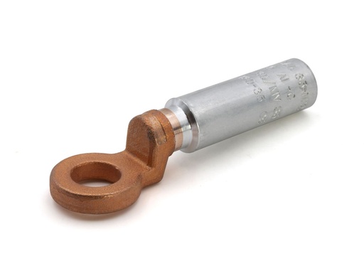 [CEMCAA25M12] Cosse alu-cuivre 25 mm² - Diam.12 mm à fut long (poinçonnage)