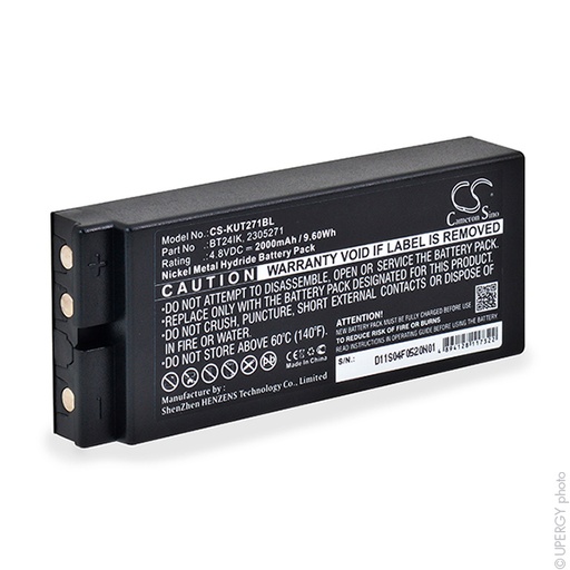 [ENIAMH90184] Batterie(s) Batterie télécommande de grue pour Ikusi BT27IK 4.8V 2000mAh