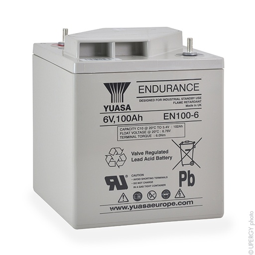[ENIAMP9260] Batterie(s) Batterie plomb AGM YUASA EN100-6 6V 100Ah M8-V
