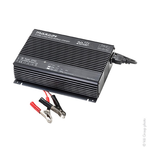 [ENICEP51116] Unité(s) Chargeur plomb 24V/10A 110-230V Mascot 2745 - pinces crocodiles (Intell
