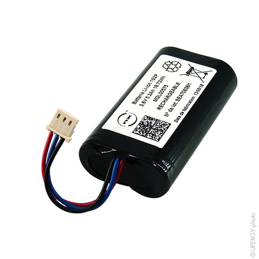 [ENIMGL00575] Pack(s) Batterie Li-Ion 2x 18650 1S2P ST1 UN38.3 3.6V 5.2Ah Molex