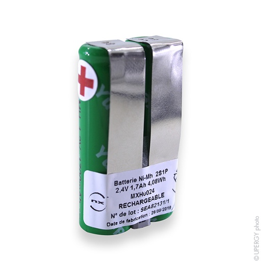 [ENIMXH0024] Batterie(s) Batterie Nimh 2x AA 2S1P ST1 2.4V 1.7Ah T2