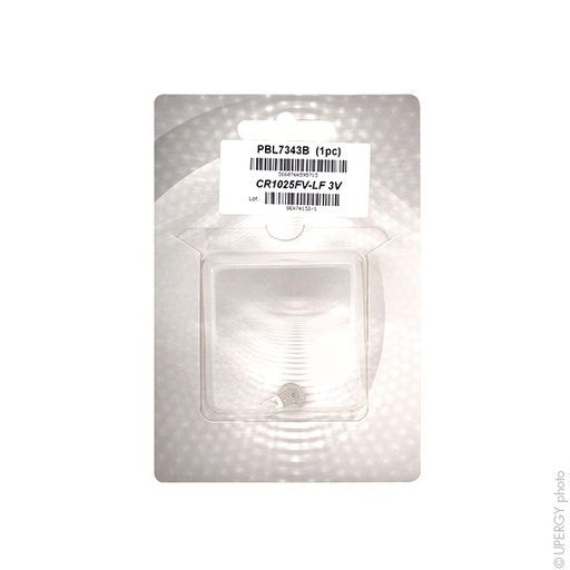 [ENIPBL7343B] Blister(s) x 1 Pile bouton lithium blister CR1025FV-LF RENATA 3V 30mAh