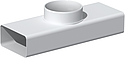 [UNV834083] Té mixte PVC rigide rectangulaire 55 x 110 mm/circulaire D 100 mm, gamme TUBPLA