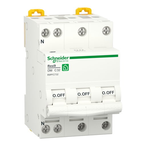[SCHR9PFC732] Resi9 - disjoncteur modulaire - 3P+N - 32A - courbe C - peignable