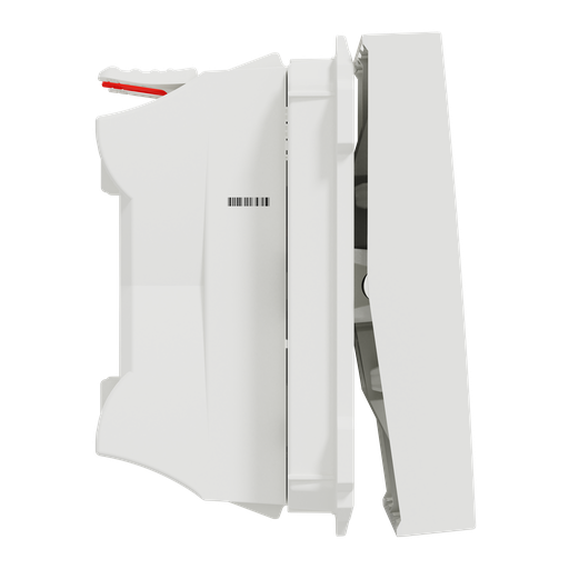 [SCHNU323718] Unica - cde volet-roulant - double poussoir + STOP - 2 mod - Blanc - méca seul