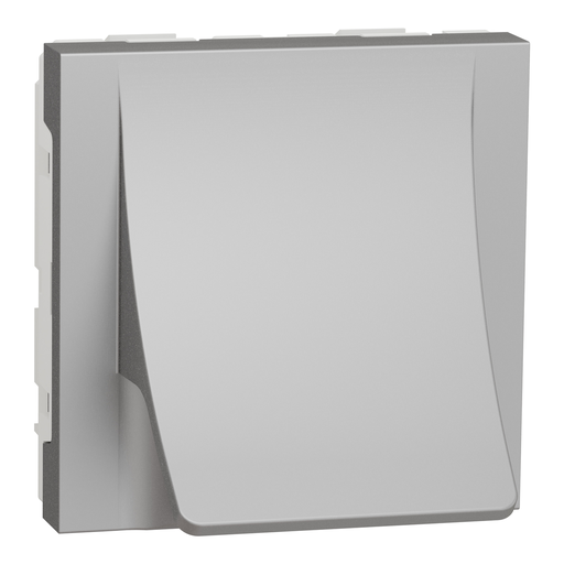 [SCHNU386230] Unica - sortie de câble - pour câble Ø 6 à 12mm - 2 mod - Alu - méca seul
