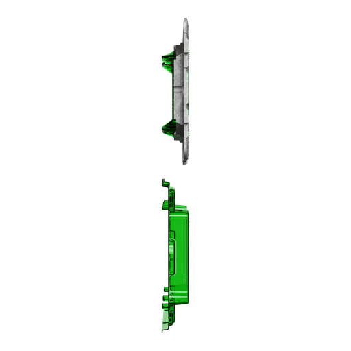 [SCHNU7006C] Unica - support de fixation 6-8 mod / 3 postes + protection chantier - zamac
